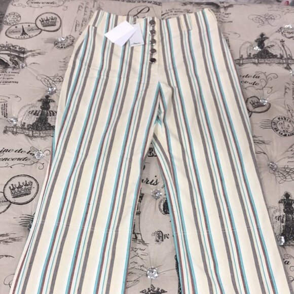 3.1 PHILLIP LIM STRIPED KICK FLARE PANT - Picture 7 of 11